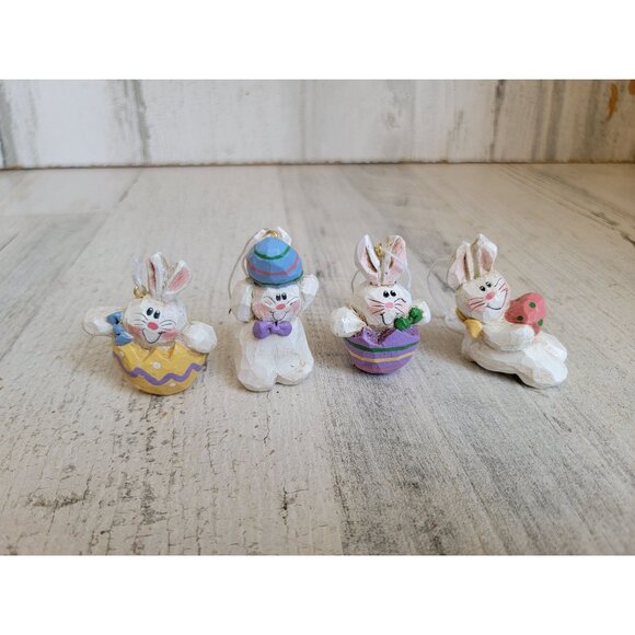 Eddie Walker miniature Easter bunny egg variety ornament Xmas set - Picture 1 of 8